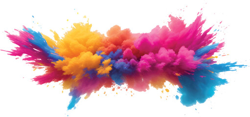 Colorful abstract watercolor paint splash and ink splatter texture background artistic design
