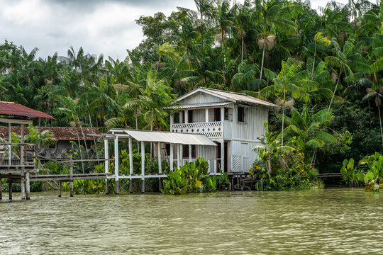 River boat tour on the Guama River at Belem do Para, a city on the north area of Brazil.