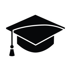 Graduation cap symbolizing academic achievement, symbolizing accomplishment and success in educational pursuits, signifying completion of a degree or program