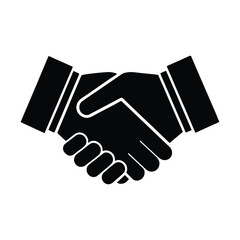 Handshake icon symbolizing agreement, partnership, and successful collaboration in business and social contexts
