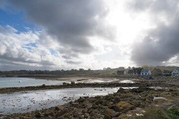 Joli paysage de mer en Bretagne - France