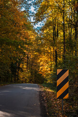Natura, las, góry, drzewa, krajobraz, jesienią, drzew, skały, Polska, Krajobraz, Jesień, Dolny śląsk,  © Adrian Jaśpiński