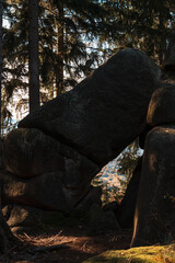 Natura, las, góry, drzewa, krajobraz, jesienią, drzew, skały, Polska, Krajobraz, Jesień, Dolny śląsk,  © Adrian Jaśpiński