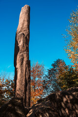 Natura, las, góry, drzewa, krajobraz, jesienią, drzew, skały, Polska, Krajobraz, Jesień, Dolny śląsk,  © Adrian Jaśpiński