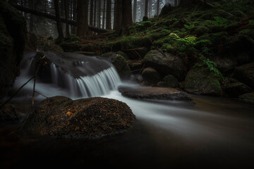Natura, las, góry, drzewa, krajobraz, jesienią, drzew, skały, Polska, Krajobraz, Jesień, Dolny śląsk,  © Adrian Jaśpiński
