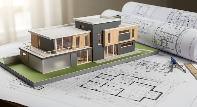Architectural Model Home Blueprints