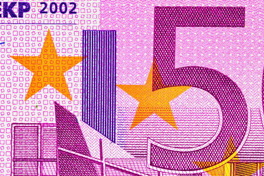 500 EURO banknote of the European Union. Paper money of Europe