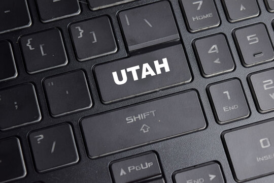 UTAH USA state, is a landlocked state in the mountain west subregion or the western US button on the keyboard