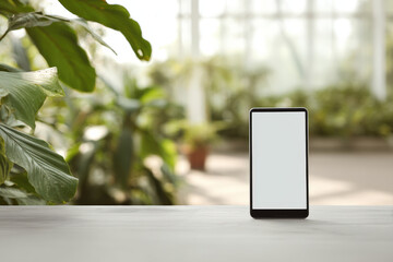 sleek psychologist tablet displaying ar notes on blurred white text bars rests among natural elements
