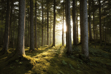 ai composing serene meditation music amidst tranquil nature creates peaceful atmosphere