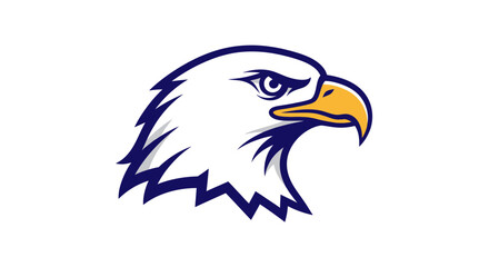 Detailed illustration of a bald eagle head suitable for branding or design purposes