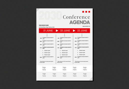 Conference Agenda Template