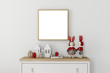 christmas frame mockup