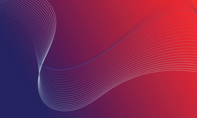 Modern abstract colorful line wave background design