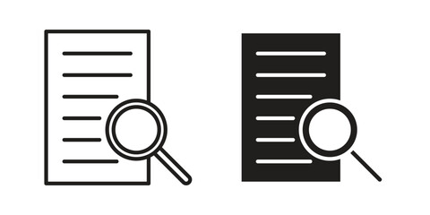 Audit icon in trendy flat style design. Vector graphic illustration.
