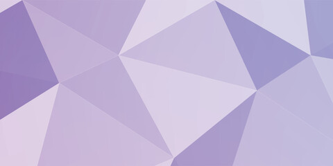 Pastel Cold Colors Low Poly Banner Design