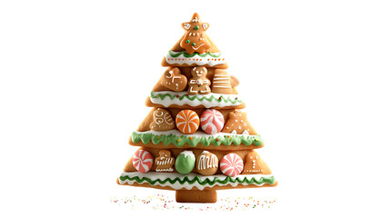 christmas tree made of cookies