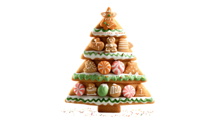 christmas tree made of cookies