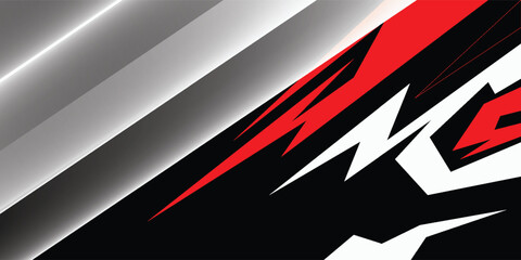 Car decal design vector. Graphic abstract stripe racing background kit designs for wrap vehicle, race car, rally, adventure and livery