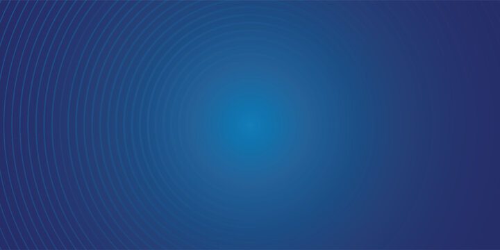 Dark blue abstract vector background with bright and elegant shining circle lines stacked together, 3D cover flag for business presentation or evening party. modern