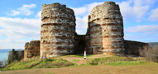 A view from the historic Yoros Castle in Istanbul, Turkey.