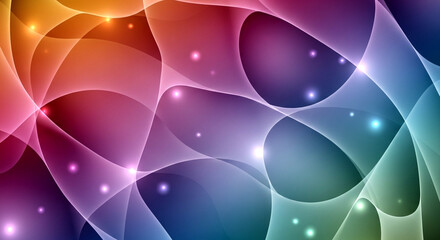 abstract colorful background with circles