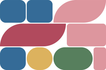 Modern geometric shapes creating a vibrant abstract design perfect for backgrounds