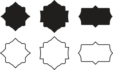 set of vintage labels