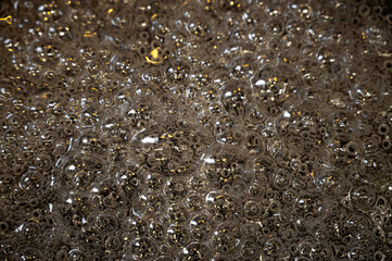 Boiling Caramel Bubbles Close-Up