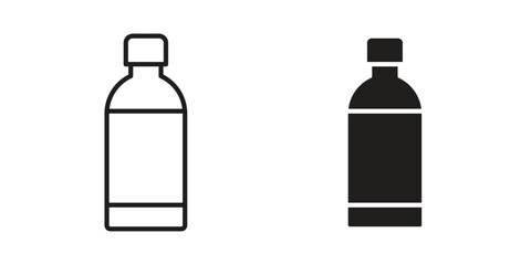 Water bottle icon in trendy flat style design. Vector graphic illustration.