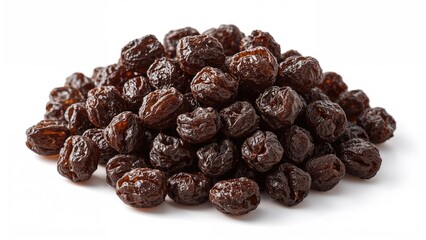 Obraz premium Dried dates pile on white background. Healthy snack, natural sweetener, and energy booster. Food, nutrition, and diet concept.