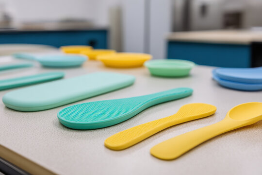 workshop dedicated to creating adaptive tableware designed for individuals with vision and motor challenges