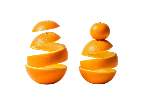 Orange slices, a refreshing and healthy fruit