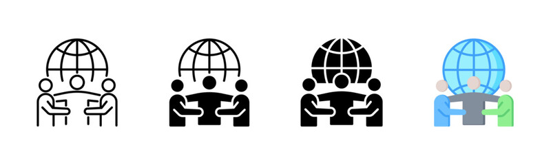 Society Icon, Multi Styles Icon Set