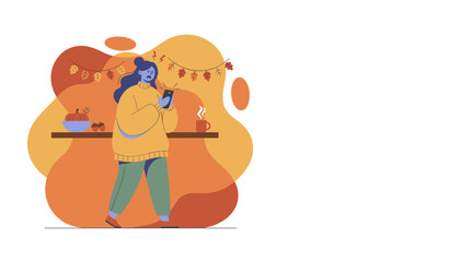 Angry woman checking bad news on her smartphone indoors during autumn Digital stress concept