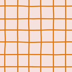 Modern seamless abstract patterns with lines, grids, and organic strokes. Minimal hand-drawn design in trendy cute vibrant style — stylish backgrounds for branding, fabric, and digital projects