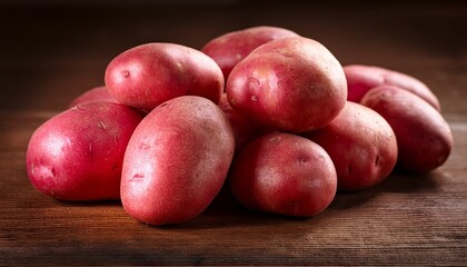 red potato freshly harvested