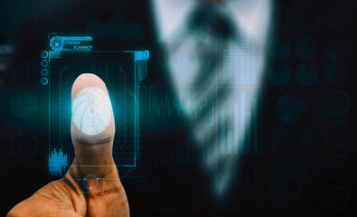 Artificial intelligence concept with digital brain, neural network connections, and futuristic technology interface.