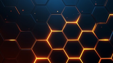 Obraz premium 六角形の背景画像