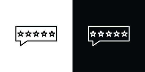 Customer feedback icon concept symbol design. logo template EPS