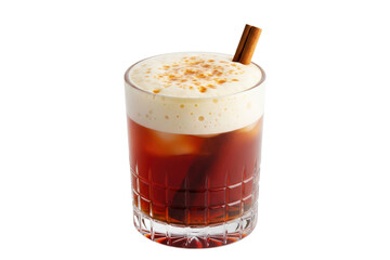 iced hot buttered rum cocktail