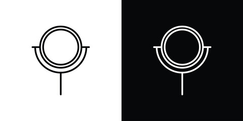 Mirror icon concept symbol design. logo template EPS