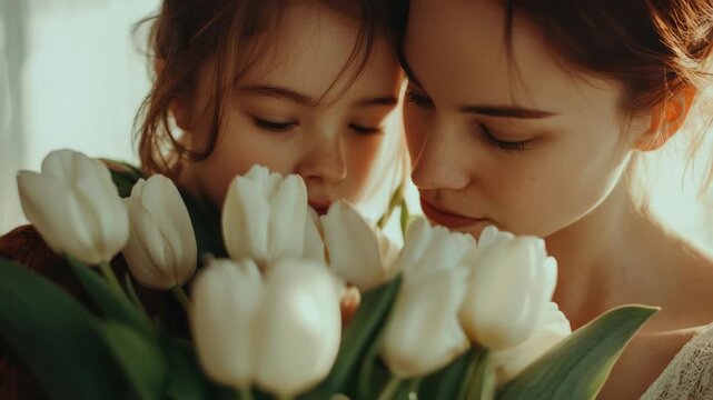 Two women standing together