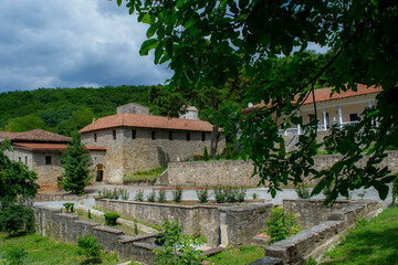 Ancient monastery in the forest