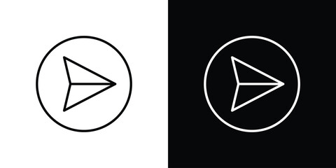 send Message icon concept symbol design. logo template EPS