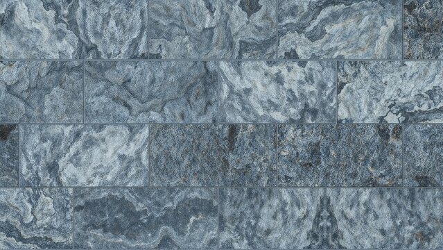 Gray stone tiles with a natural pattern and texture.