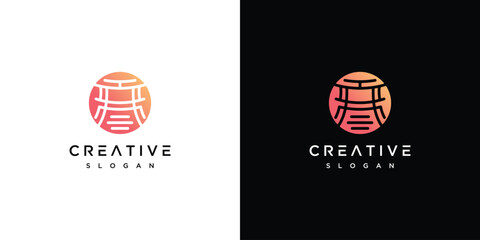 Fototapeta premium Dojo logo design inspiration. Dojo logo icoN