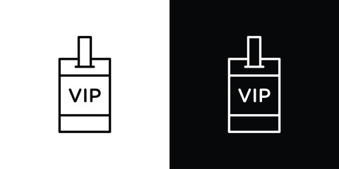 VIP pass icon concept symbol design. logo template EPS