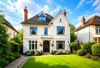 A semi-detached home with a garden in the wealthy London suburb of Pinner.