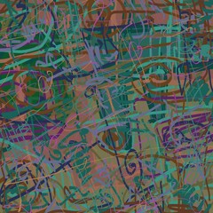 Abstract image for printing. Picture for modern interiors. The picture is painted by hand on a tablet.